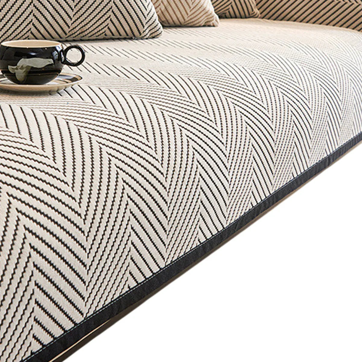 Sofa Cushion Cover Modern Non Slip Couch Protector Furniture Seat Slipcover Pad - 70x150cm - Mekamart Australia
