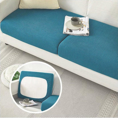 Stretch Sofa Slipcover 4 Seasons Universal Couch Protector Elastic Fabric Cover - Double-Black - Mekamart Australia