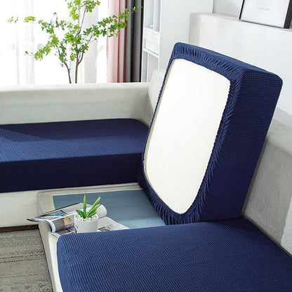 Stretch Sofa Slipcover 4 Seasons Universal Couch Protector Elastic Fabric Cover - Single-Dark-Grey - Mekamart Australia
