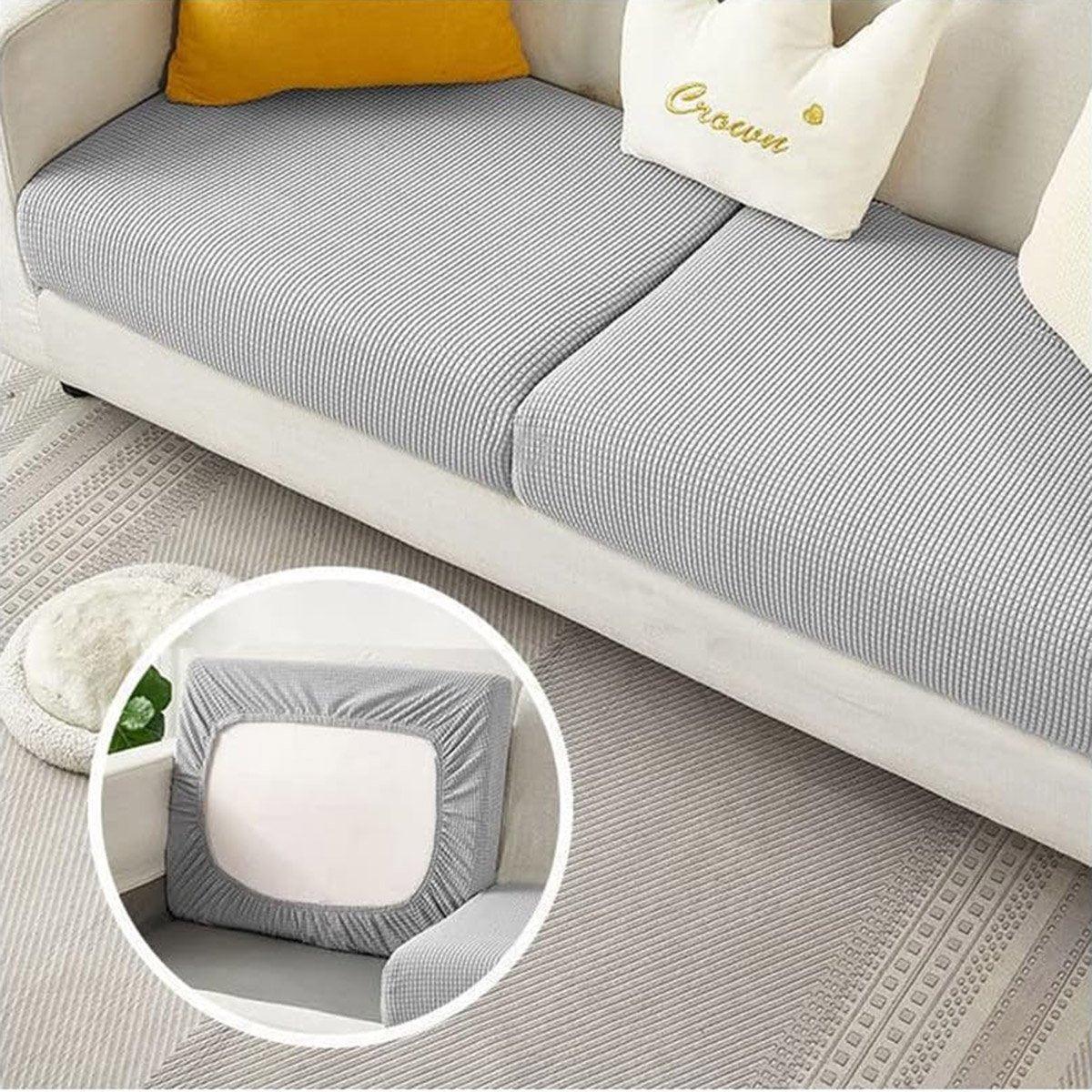 Stretch Sofa Slipcover 4 Seasons Universal Couch Protector Elastic Fabric Cover - Single-Dark-Grey - Mekamart Australia
