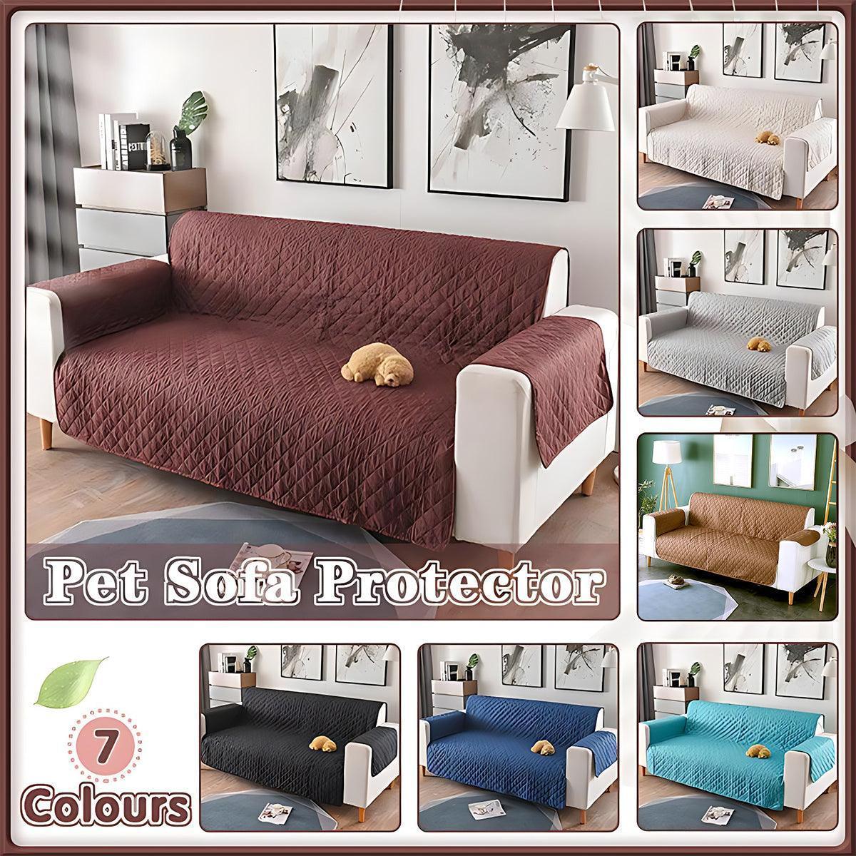 130X195cm Seater Pet Sofa Protector Cover Quilted Couch Covers Lounge Slipcover - Blue - Mekamart Australia
