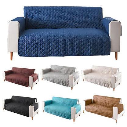 130X195cm Seater Pet Sofa Protector Cover Quilted Couch Covers Lounge Slipcover - Blue - Mekamart Australia