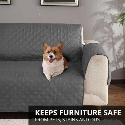 130X195cm Seater Pet Sofa Protector Cover Quilted Couch Covers Lounge Slipcover - Blue - Mekamart Australia