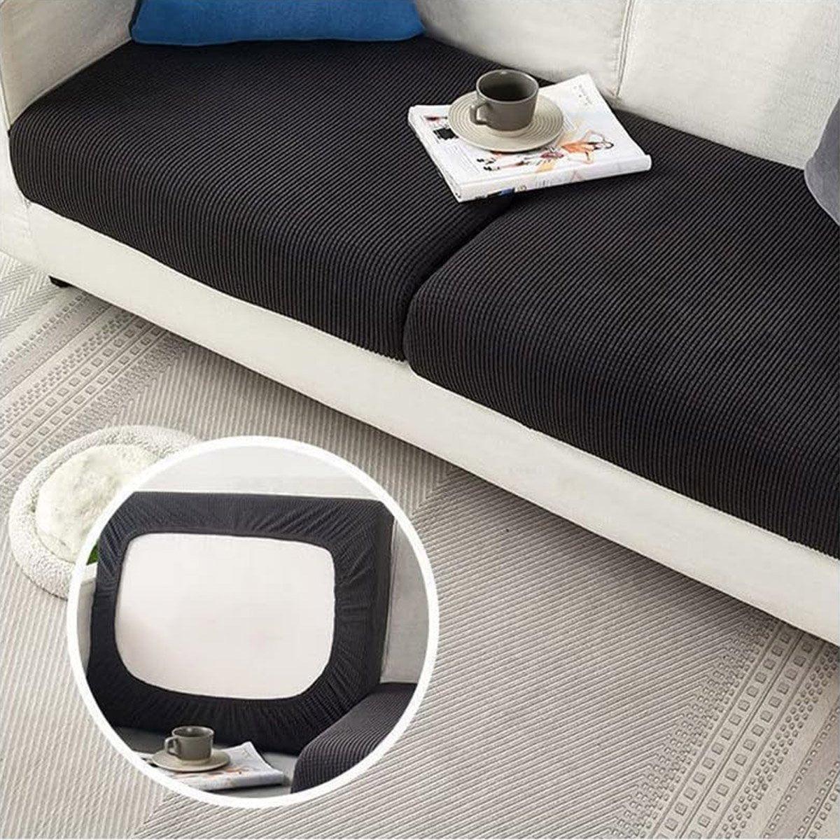 Stretch Sofa Slipcover 4 Seasons Universal Couch Protector Elastic Fabric Cover - Double-Light-Grey - Mekamart Australia