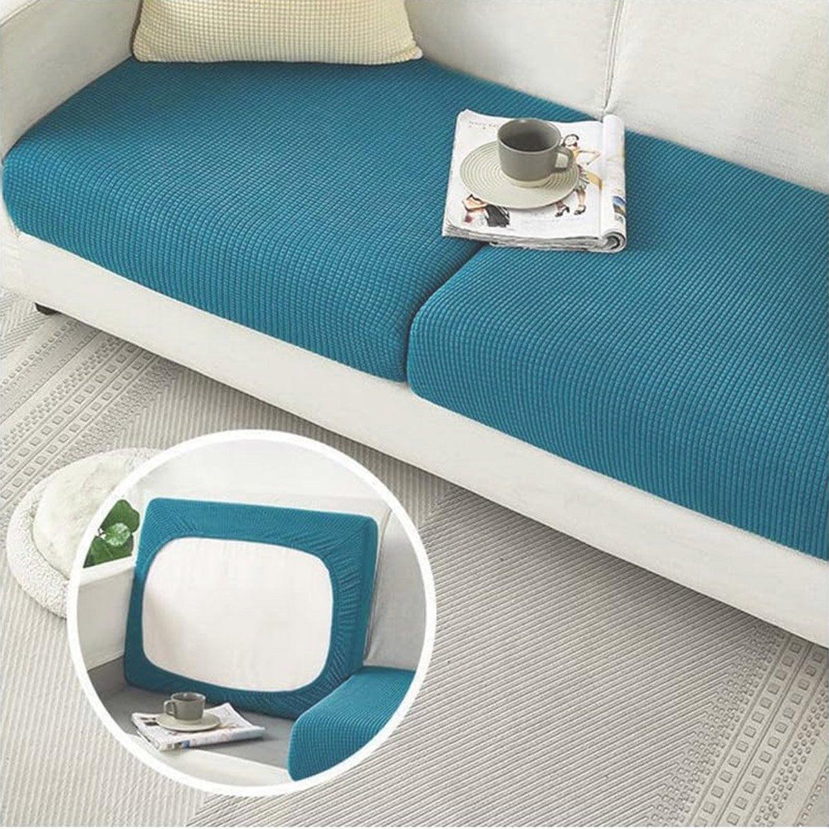 Stretch Sofa Slipcover 4 Seasons Universal Couch Protector Elastic Fabric Cover - Double-Light-Grey - Mekamart Australia