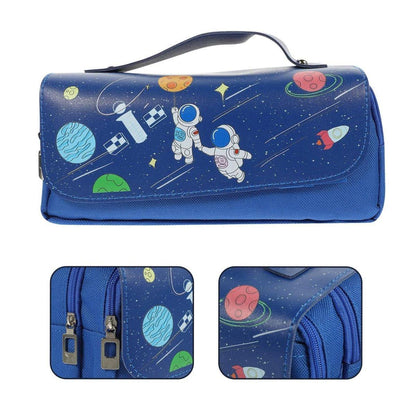 Functional Pencil Case Stationery Bag Pen Holder Storage Organizer for School - 02 - Mekamart Australia