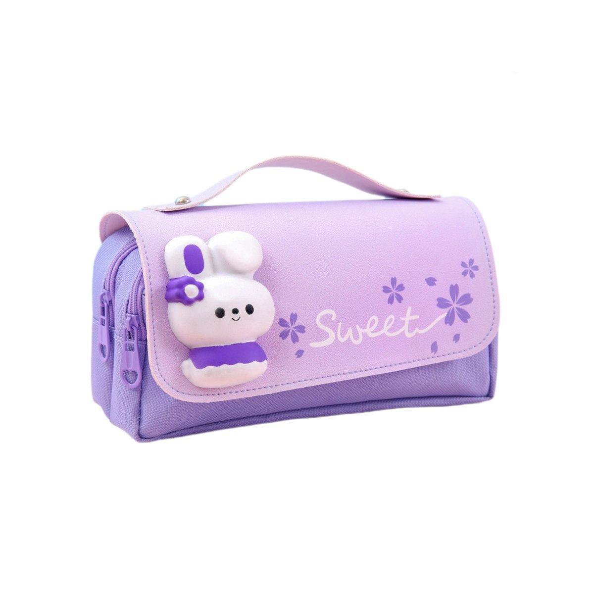 Functional Pencil Case Stationery Bag Pen Holder Storage Organizer for School - 02 - Mekamart Australia