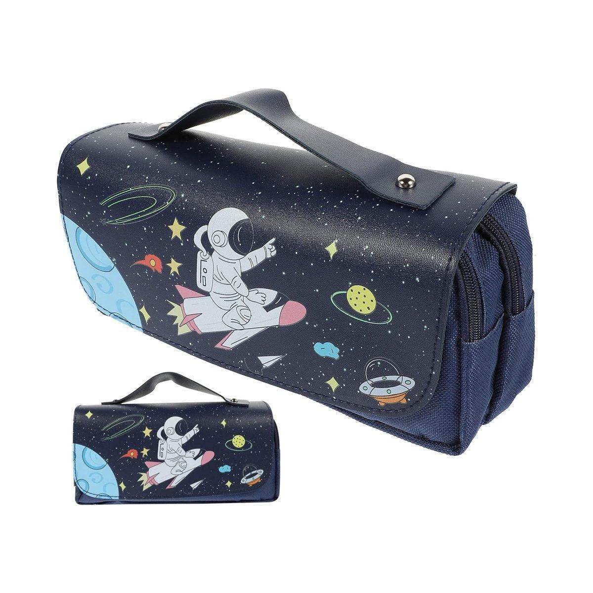 Functional Pencil Case Stationery Bag Pen Holder Storage Organizer for School - 02 - Mekamart Australia