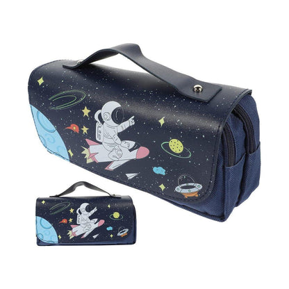 Functional Pencil Case Stationery Bag Pen Holder Storage Organizer for School - 02 - Mekamart Australia