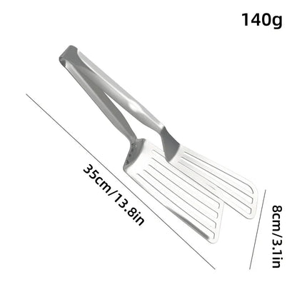 Stainless Steel Steak Tongs Multi-Functional Kitchen Tool for BBQ and Fried Fish - Mekamart Australia