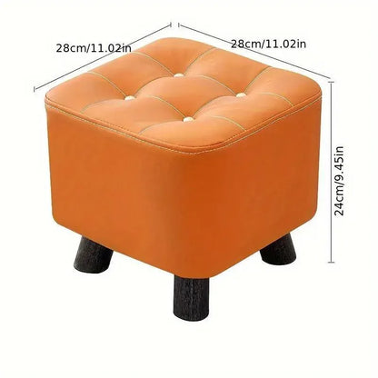 Small Stool Household Sofa Stool Shoes Changing Low Seat for Bedroom and Living - Green - Mekamart Australia