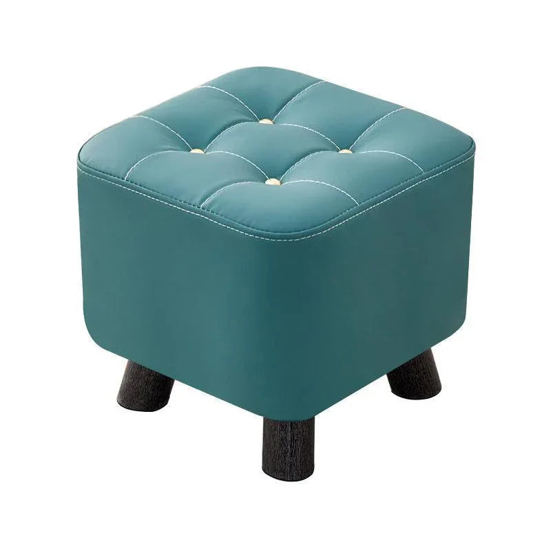 Small Stool Household Sofa Stool Shoes Changing Low Seat for Bedroom and Living - Green - Mekamart Australia