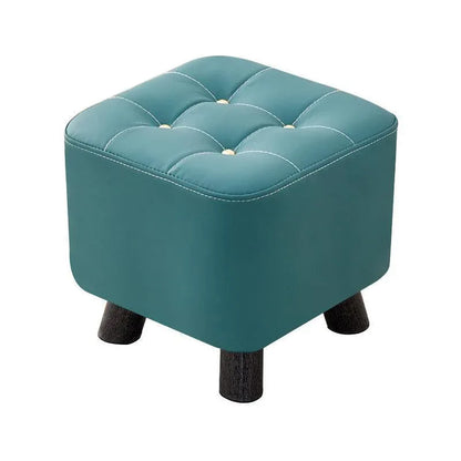 Small Stool Household Sofa Stool Shoes Changing Low Seat for Bedroom and Living - Green - Mekamart Australia