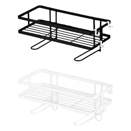 Storage Rack 1Tier Space Saver Over The Toilet Steel Bathroom Shelf Organizer - White - Mekamart Australia