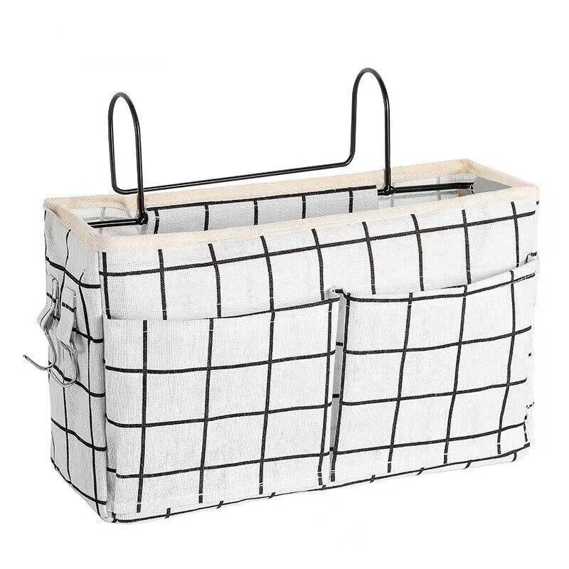 Hanging Bedside Storage Caddy with Pockets for Bunk Bed Dorm Couch Organizing - Blue - Mekamart Australia