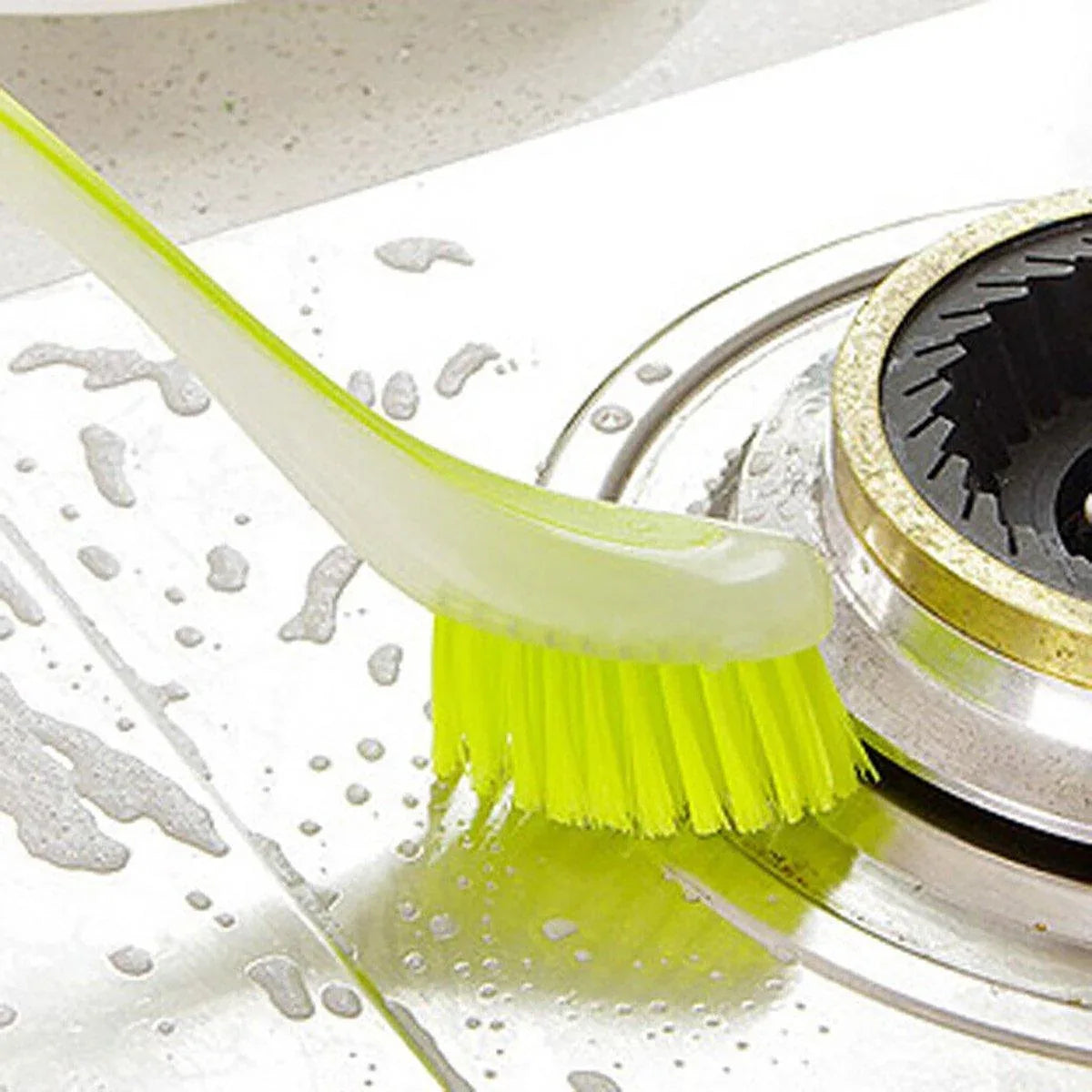 Multi Functional Long Handle Cleaning Brush Vertical Suction Kitchen Brush - Blue - Mekamart Australia
