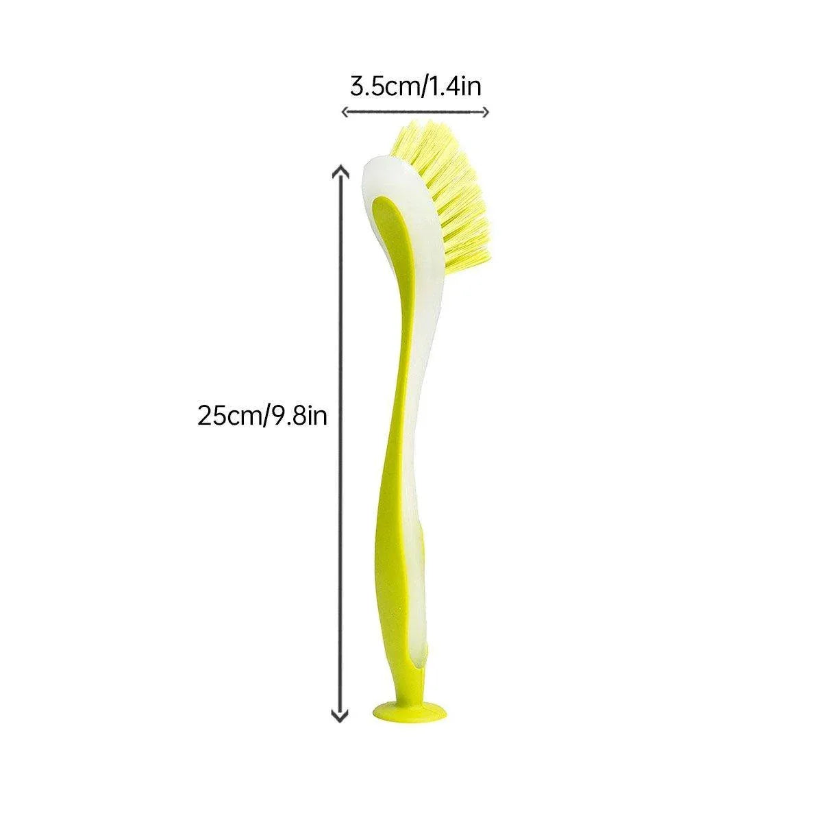 Multi Functional Long Handle Cleaning Brush Vertical Suction Kitchen Brush - Red - Mekamart Australia