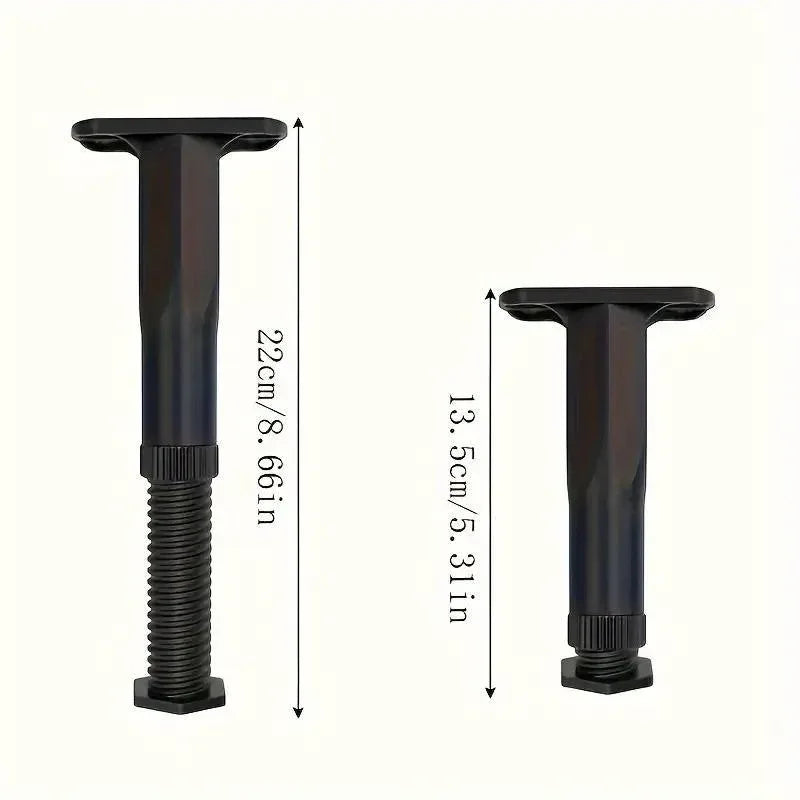 4pcs Adjustable Bed Frame Feet Ribbed Furniture Support Legs Sturdy Foundation - Mekamart Australia