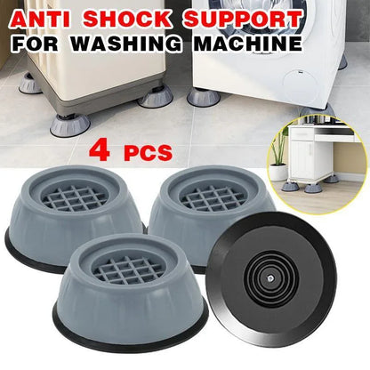 4x Washing Machine Support Pads Anti Vibration Leg Stopper Foot Pad Feet Pads - Small - Mekamart Australia