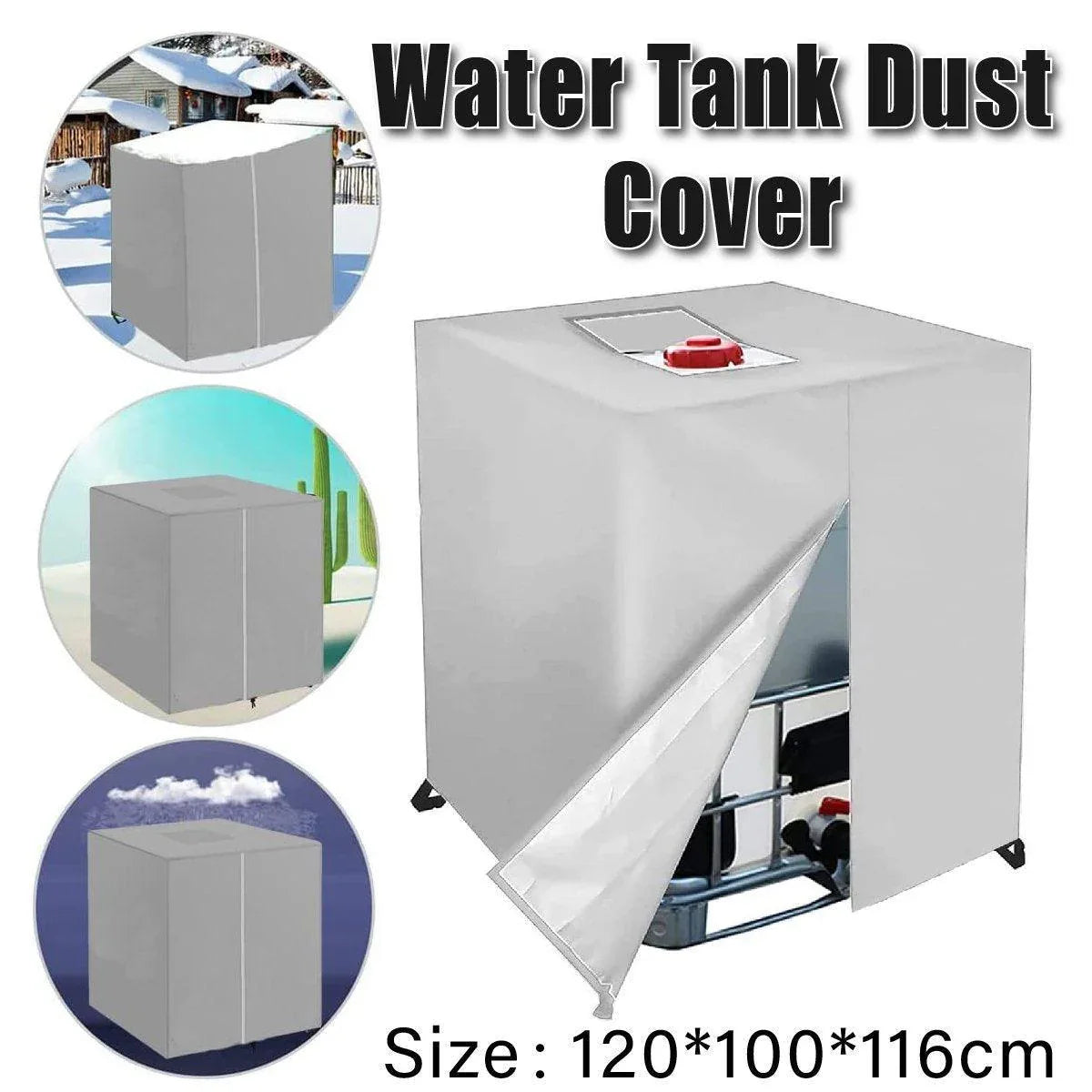 Oxford Cloth Water Tank Cover Dustproof Bucket Protector Heavy Duty Shield Cover - Mekamart Australia