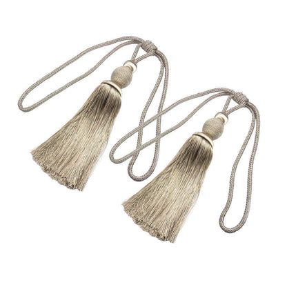 1pair Curtain Tiebacks Hanging Balls Tassel Rope Decorative Curtain Holders - Purple - Mekamart Australia