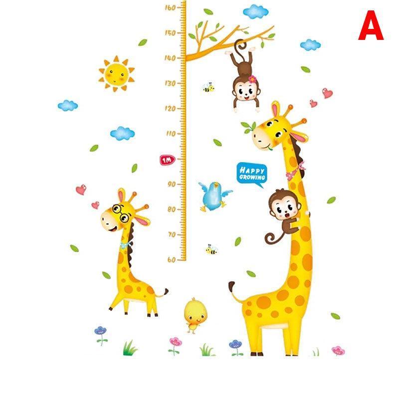 Removable Wall Height Chart Sticker Growth Measurement Ruler Decal for Wall Decor - B - Mekamart Australia