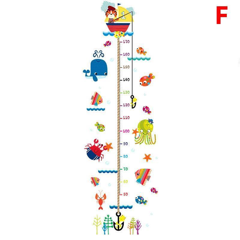 Removable Wall Height Chart Sticker Growth Measurement Ruler Decal for Wall Decor - B - Mekamart Australia
