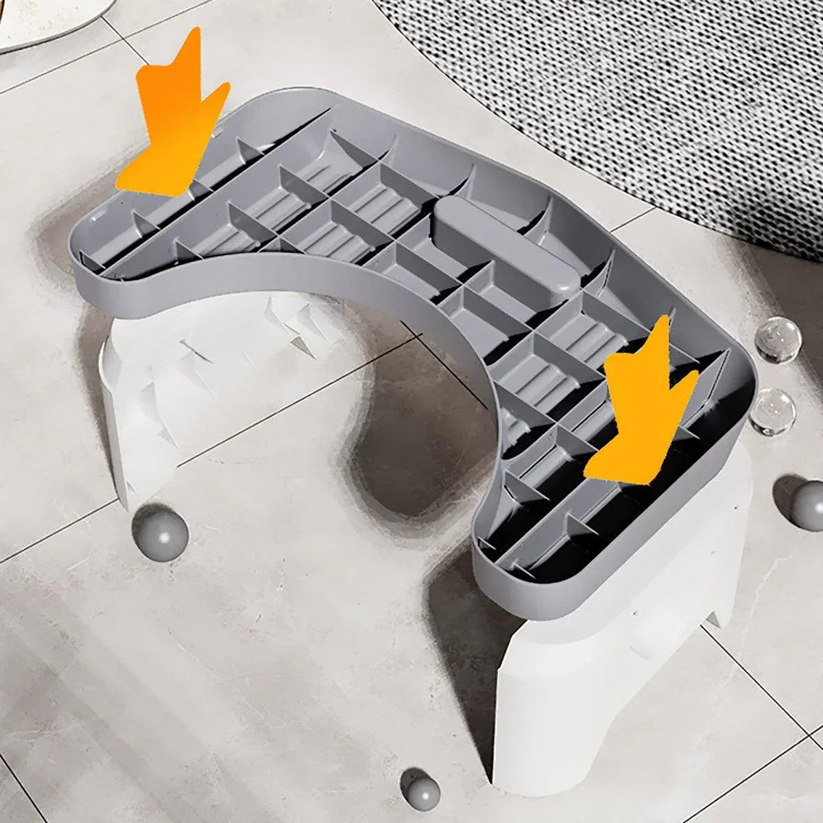 Thickened Toilet Squatting Stool Bathroom Footstool Household Restroom Pad - Blue - Mekamart Australia