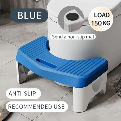 Thickened Toilet Squatting Stool Bathroom Footstool Household Restroom Pad - Blue - Mekamart Australia