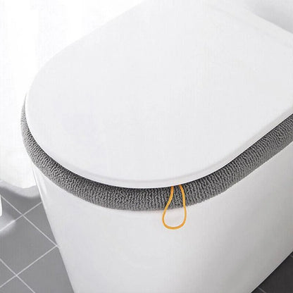 Soft Toilet Seat Bathroom Washable Warmer Cushion Mat Cover Pad Hook New Lid Au - Blue - Mekamart Australia