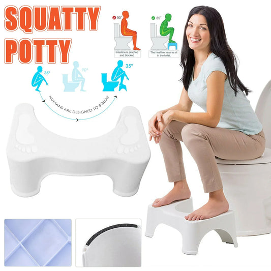 1X Sit And Squat Squatty Potty Stool Non-Slip Toilet Stools Healthy - Mekamart Australia