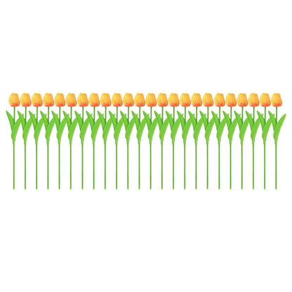 20PCS Real Touch Artificial Tulip Bouquet Fake Flowers for Home Wedding Decor - White - Mekamart Australia