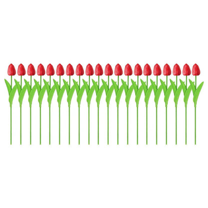20PCS Real Touch Artificial Tulip Bouquet Fake Flowers for Home Wedding Decor - White - Mekamart Australia