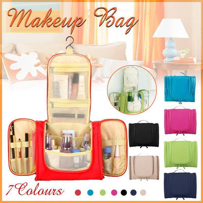Makeup Bag Hanging Travel Toiletry Cosmetic Organizer Wash Bag Waterproof - Green - Mekamart Australia