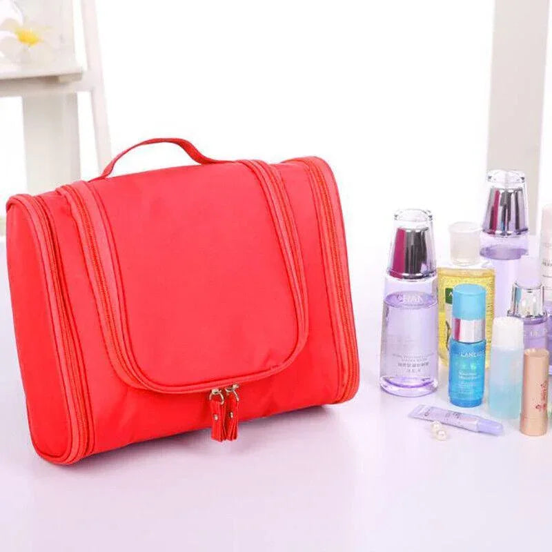 Makeup Bag Hanging Travel Toiletry Cosmetic Organizer Wash Bag Waterproof - Navy - Mekamart Australia