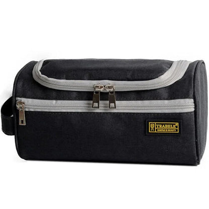 Large Capacity Men Travel Toiletry Kit Wash Bag Waterproof Cosmetic Bags Holder - Brick Red - Mekamart Australia