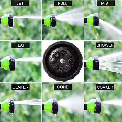 Washing Nozzle Plant Pet Hose 8-Mode Garden Car Water Foam Sprayer Soap Dispenser - Yellow - Mekamart Australia