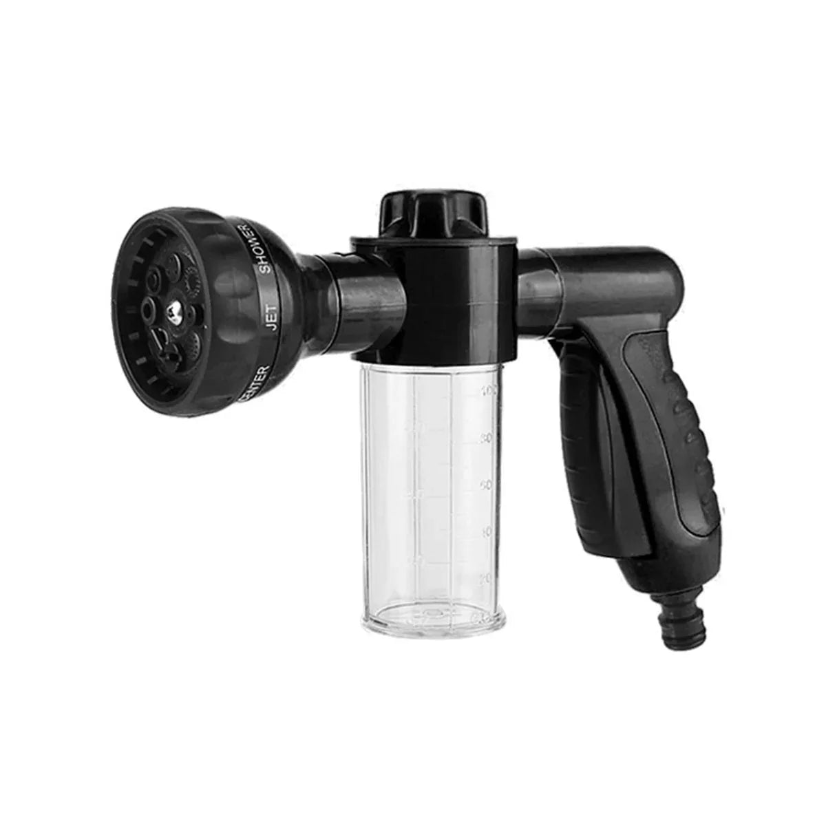 Washing Nozzle Plant Pet Hose 8-Mode Garden Car Water Foam Sprayer Soap Dispenser - Yellow - Mekamart Australia