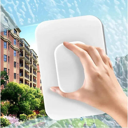 Magnetic Window Glass Cleaning Tool Double Side Glass Cleaner Brush Wiper Home - Mekamart Australia