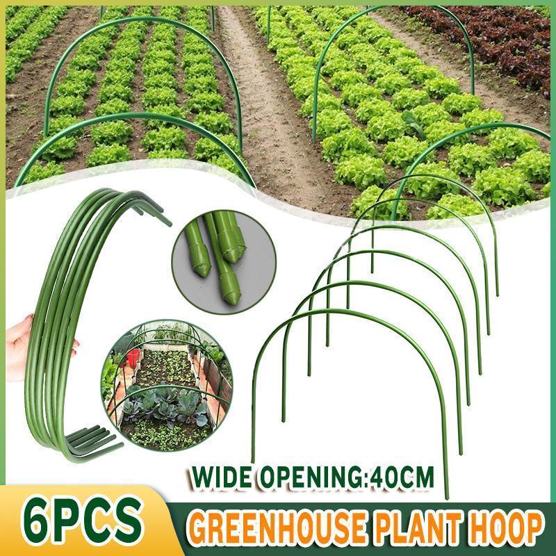 6PCS Greenhouse Plant Hoops Garden Tunnel Support for Row Covers and Netting - Mekamart Australia