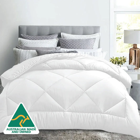 Luxor All Season Microfibre Quilt 400GSM (Double) (Made in Aus) - Mekamart Australia