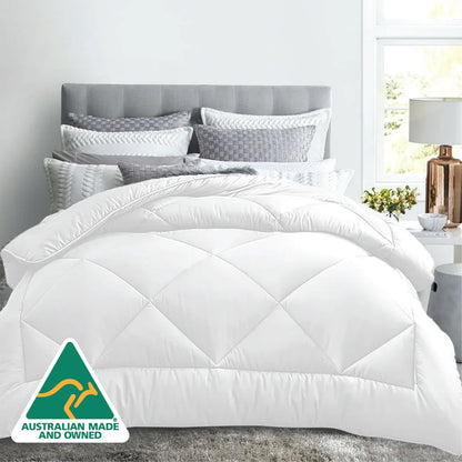 Luxor All Season Microfibre Quilt 400GSM (Queen) (Made in Aus) - Mekamart Australia