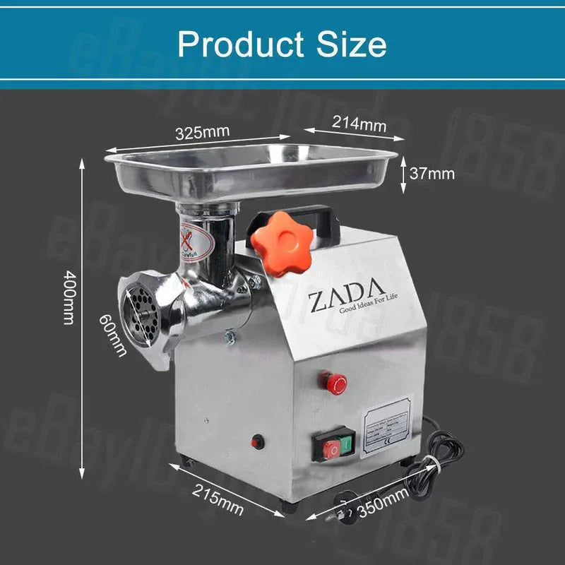 1.63HP Commercial Meat Mincer- Electric Grinder & Sausage Maker Filler 1200W - Mekamart Australia