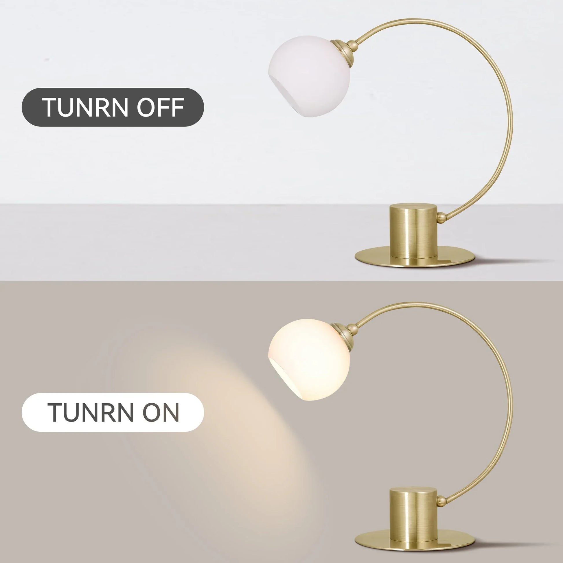 Penelope Touch Table Lamp - Antique Brass - Mekamart Australia
