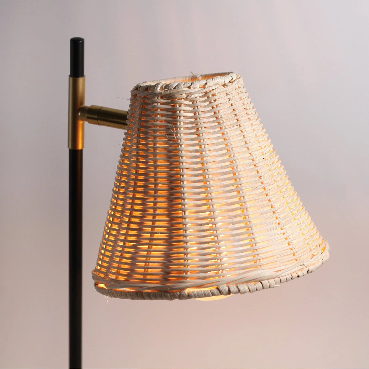 Yvette Rattan Floor Lamp - Mekamart Australia
