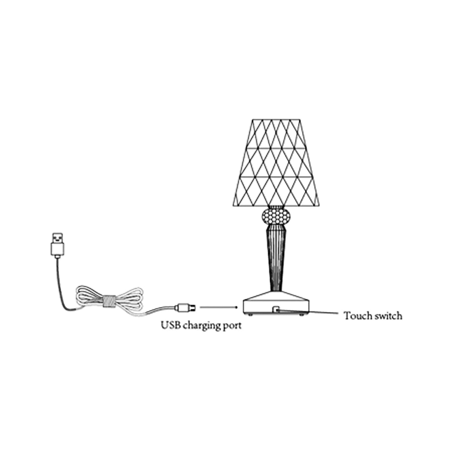 Eugenia Touch Table Lamp - Mekamart Australia