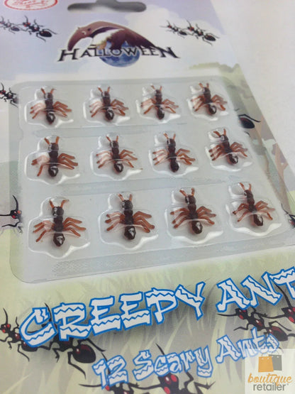 MINI FAKE ANTS Trick Halloween Scary Creepy Joke Prank Small Gag Toy Bug - 36 Ants - Mekamart Australia