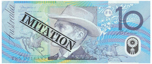 10 Dollar Australian Souvenir Note Pad Fake AUD Money - 1 Pack of 50 Sheets - Mekamart Australia