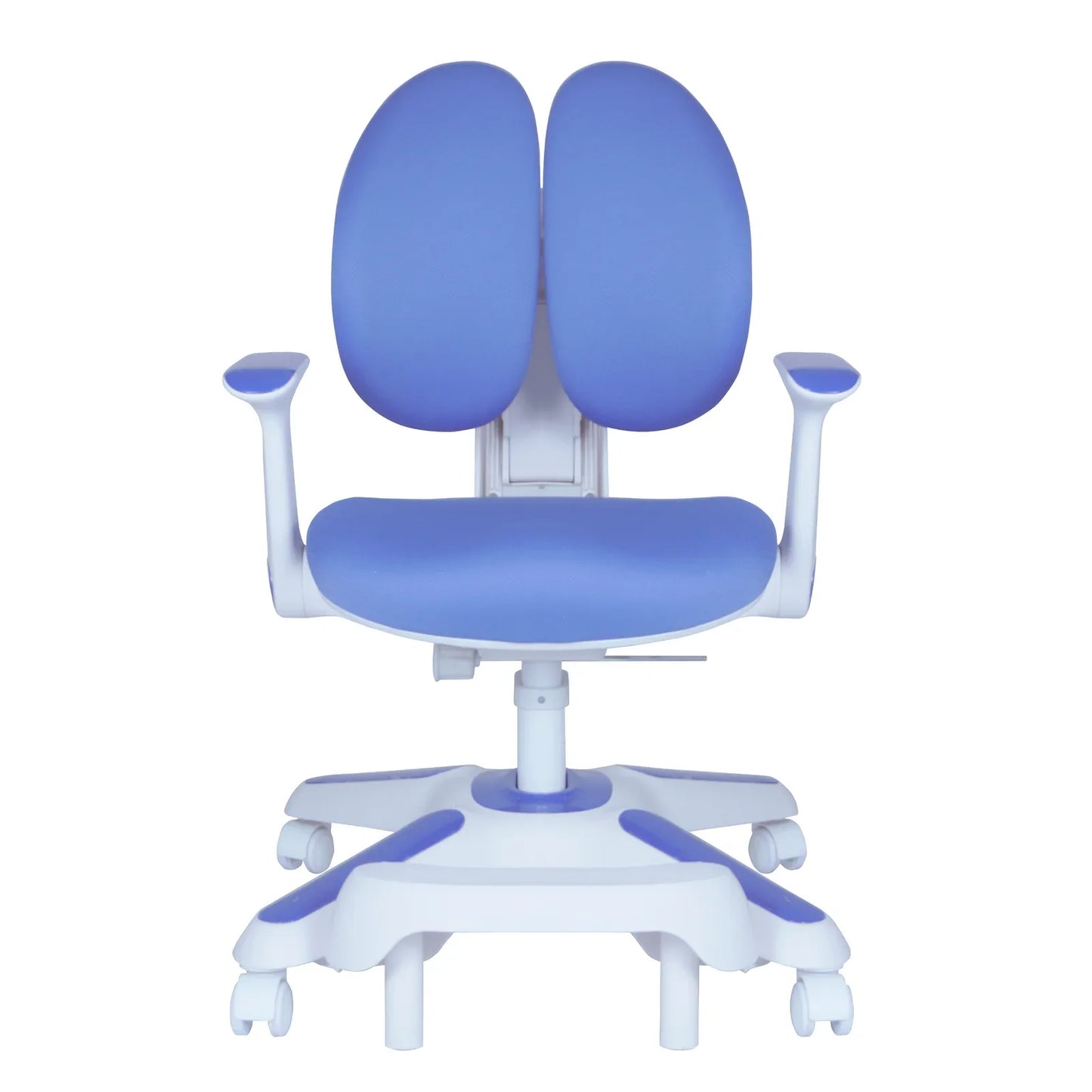 Ergonomic Children Kids Study Chair Set of 2 Height Adjustable - Blue - Mekamart Australia