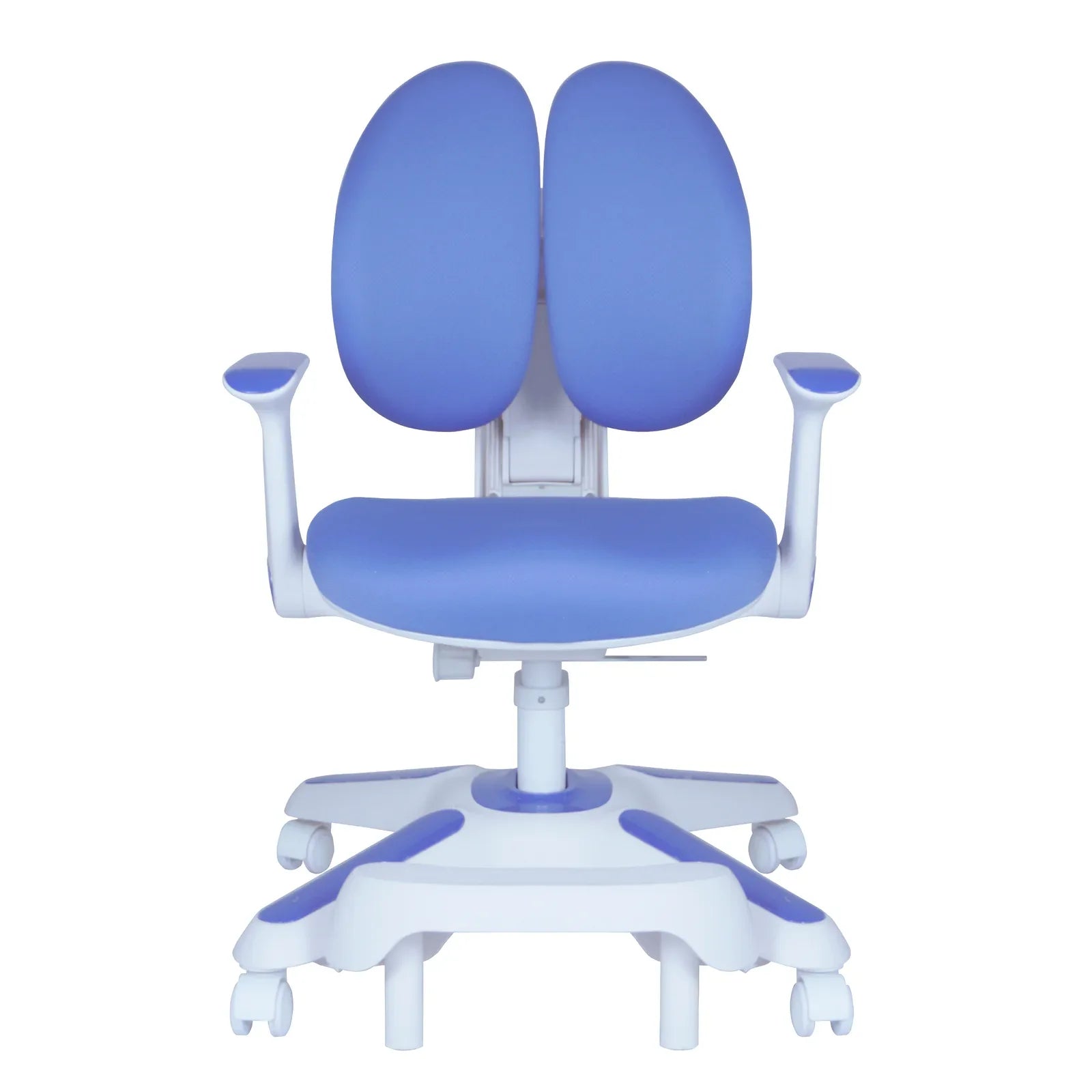 Ergonomic Children Kids Study Chair Set of 2 Height Adjustable - Blue - Mekamart Australia